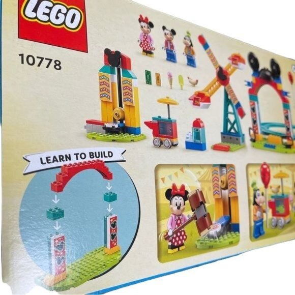 Lego 10778 Disney Mickey Minnie Goofys Fairground Fun 184 Pcs New retired - Picture 8 of 11